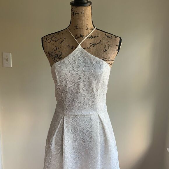 Francesca’s white lace dress size M - Picture 11 of 16